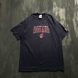 Vintage Cleveland Indians Shirt Mens XL Blue 1990s Chief Wahoo Pro Layer